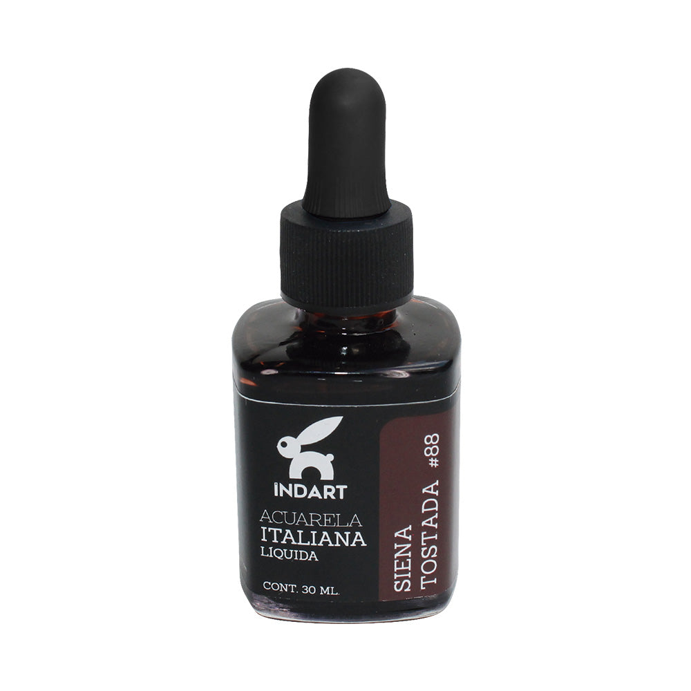 Acuarela liquida Italiana Indart Rojo Langosta 30ml