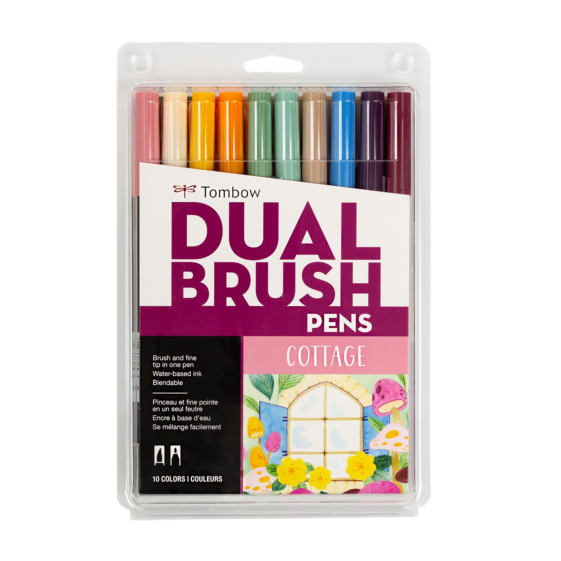 Set de Marcadores Dual Brush Tonos Cottage con 10 piezas