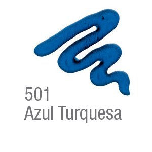 Pintura Acrilex para Tela Acripuff Azul Turquesa 35ml