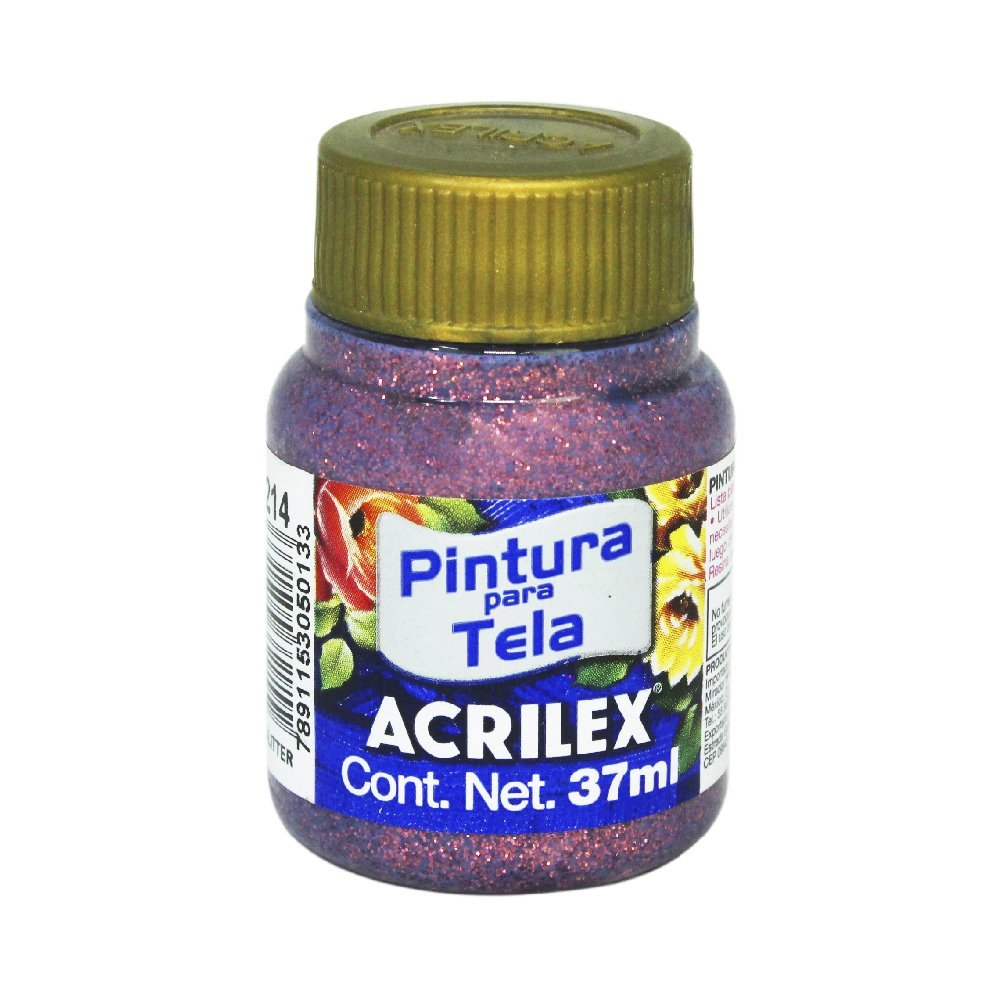 Pintura Glitter para Tela Acrilex 37ml